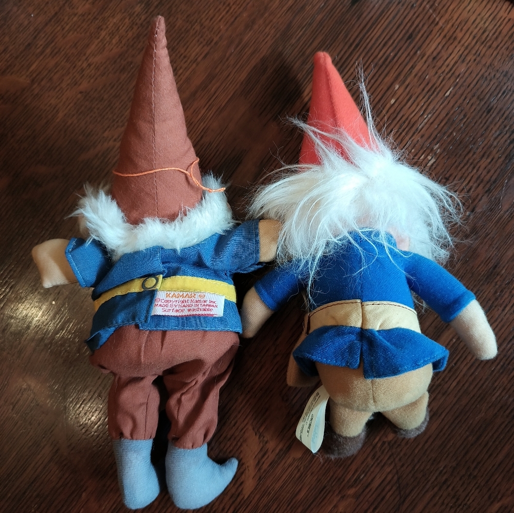 Vintage Japanese Kamar Company Gnome Rubber & Plush Dolls - New Conditio w/Tags! - Picture 13 of 14